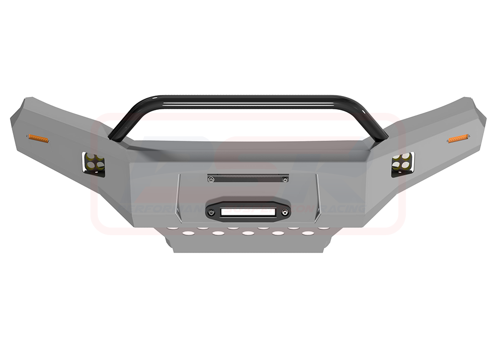 Holden Colorado RG2 Ambush Customer Painted Single Hoop Bar, Pre-Runner Infill (2" Body Lift), Standard Silver Fairlead