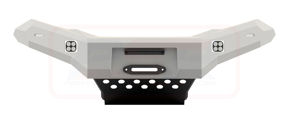 Isuzu D-MAX 1 (Strut Front) 2012-2017 Ambush Customer Painted Hoopless Bar, Pre-Runner Infill (1" Body Lift), Splash Guards, Standard Black Fairlead