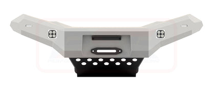 Isuzu D-MAX 1 (Strut Front) 2012-2017 Ambush Satin Black Hoopless Bar, Pre-Runner Infill (1" Body Lift), Splash Guards, Standard Black Fairlead