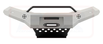 Isuzu D-MAX 1 2012-2017 Ambush Satin Black Low Single Hoop Bar, Pre-Runner Infill (1" Body Lift), Splash Guards, Standard Black Fairlead