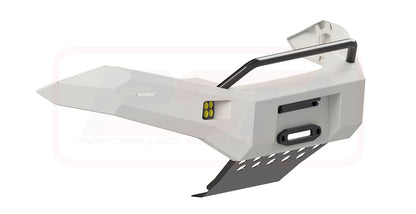 Isuzu D-MAX 1 2012-2017 Ambush Customer Painted Low Single Hoop Bar, Pre-Runner Infill (No Body Lift), Splash Guards, Slim Black Fairlead