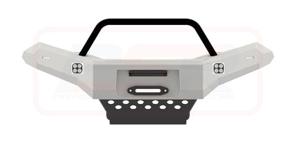 D-MAX 1 2012-2017 Ambush Customer Painted Single Hoop Bar, Pre-Runner Infill (1" Body Lift), Slimline Black Fairlead