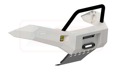 D-MAX 1 2012-2017 Ambush Customer Painted Single Hoop Bar, Pre-Runner Infill (1" Body Lift), Slimline Black Fairlead
