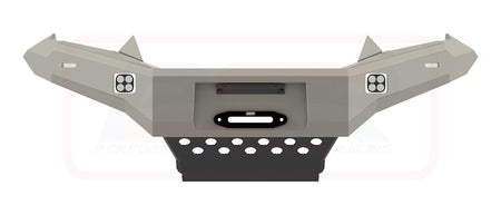 Isuzu D-MAX 2 2017-2020 Ambush Customer Painted Hoopless Bar, Pre-Runner Infill (No Body Lift), Slimline Black Fairlead, Satin Black Triangle