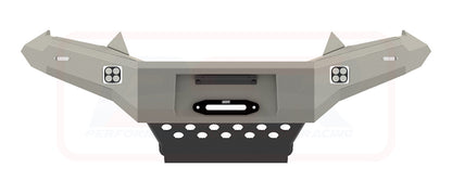 Isuzu D-MAX 2 2017-2020 Ambush Satin Black Hoopless Bar, Pre-Runner Infill (No Body Lift), Splash Guards, Standard Silver Fairlead