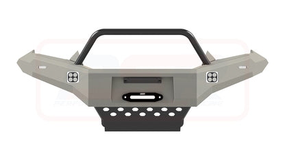 D-MAX 2 2017-2020 Ambush Satin Black Single Hoop Bar, Pre-Runner Infill (1" Body Lift), Splash Guards, Standard Black Fairlead