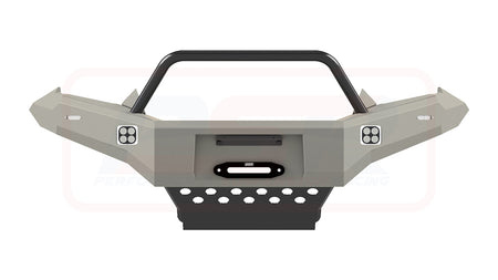 D-MAX 2 2017-2020 Ambush Satin Black Single Hoop Bar, Pre-Runner Infill (1" Body Lift), Splash Guards, Standard Black Fairlead