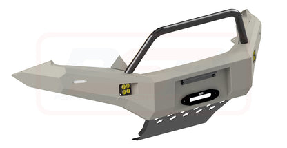 D-MAX 2 2017-2020 Ambush Satin Black Single Hoop Bar, Pre-Runner Infill (1" Body Lift), Splash Guards, Standard Black Fairlead