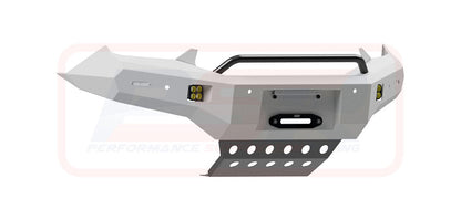 Isuzu D-MAX 3 21-24 Ambush Satin Black Low Single Hoop Bar, Pre-Runner Infill (No Body Lift), Slimline Black Fairlead