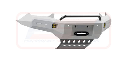 Isuzu D-MAX 3 21-24 Ambush Satin Black Low Single Hoop Bar, Pre-Runner Infill (No Body Lift), Standard Silver Fairlead