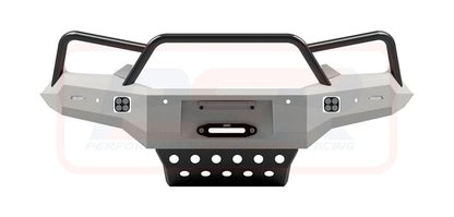 Isuzu D-MAX 3 21-24 Ambush Satin Black Triple Hoop Bar, Pre-Runner Infill (1" Body Lift), Standard Black Fairlead