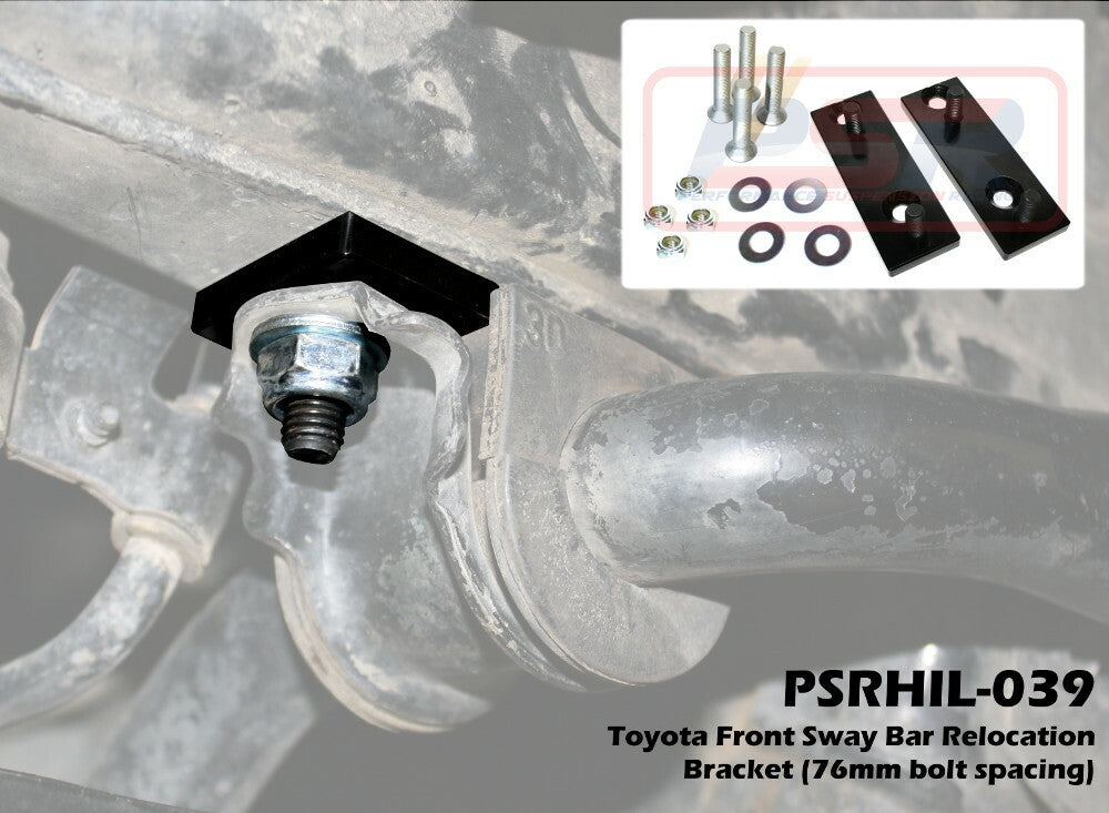 Toyota Front Sway Bar Relocation Bracket (76mm bolt spacing)