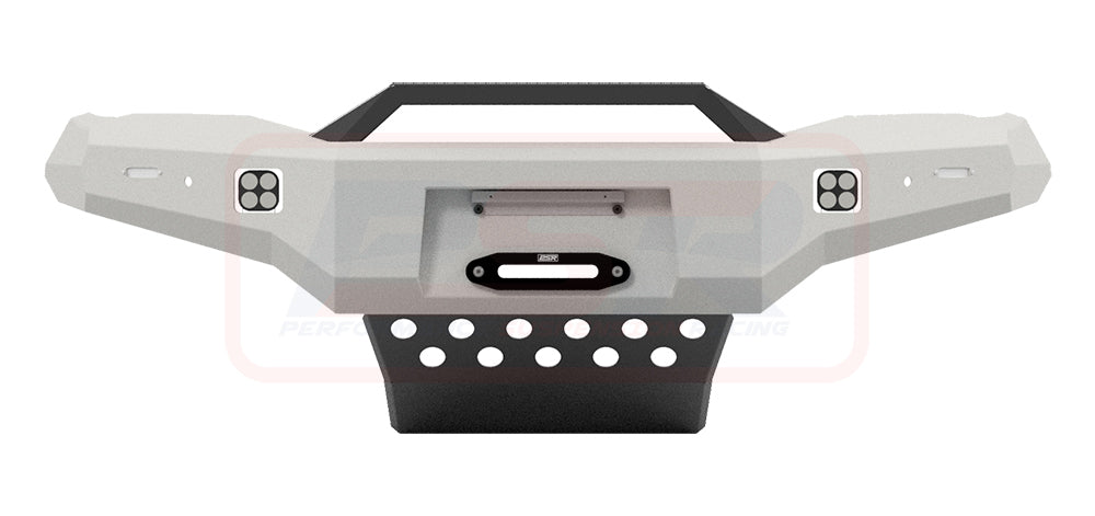 Hilux N80 MK4 2024-On Ambush Satin Black Sheet Metal Hoop Bar, Pre-Runner Infill (No Body Lift), Splash Guards, Standard Silver Fairlead, Sensors