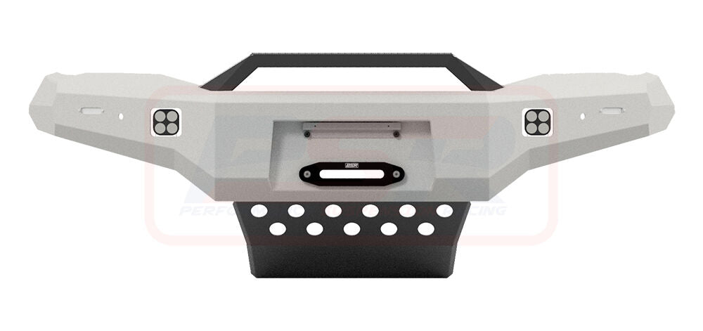 Hilux N80 MK4 2024-On Ambush Customer Painted Sheet Metal Hoop Bar, Infill (1" Body Lift), Splash Guards, Slimline Silver Fairlead, Sensors, Camera