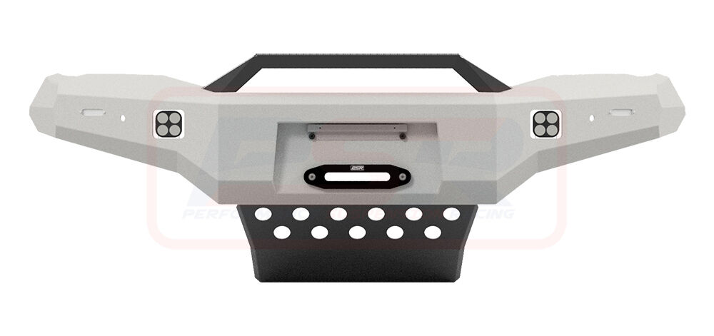 Hilux N80 MK4 2024-On Ambush Colour Coded Bar, Satin Black Sheet Metal Hoop, Pre-Runner Infill (2" Body Lift), Standard Silver Fairlead