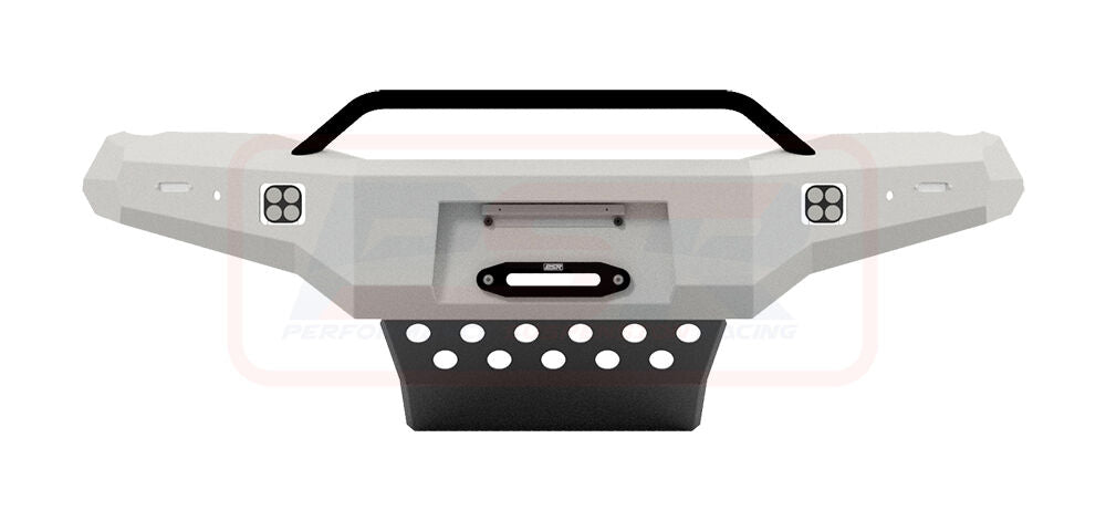 Hilux N80 MK4 2024-On Ambush Colour Coded Bar, Satin Black Low Single Hoop, Infill (1" Body Lift), Splash Guards, Standard Silver Fairlead, Sensors