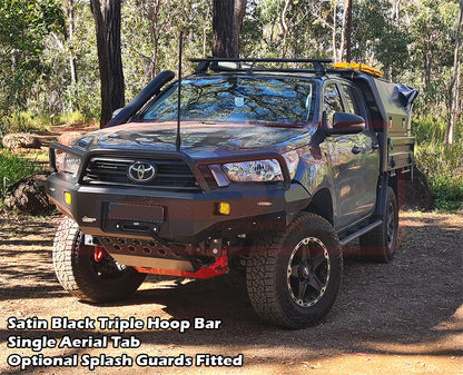 Hilux N80 MK3 5/20-On Ambush Customer Painted Triple Hoop Bar, Pre-Runner Infill (1" Body Lift), Splash Guards, Standard Black Fairlead, Sensors