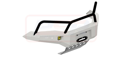 Hilux N80 MK3 5/20-On Ambush Customer Painted Triple Hoop Bar, Pre-Runner Infill (2" Body Lift), Standard Silver Fairlead