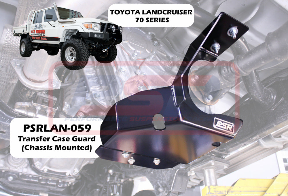 Toyota LandCruiser 70 Series Transfer Case Guard (Chassis Mounted)(Single Rear Fuel Tank Only)