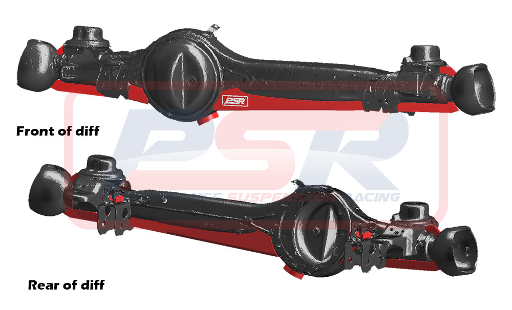 Toyota Landcruiser 80/105 Series Front Diff Brace System (Weld on)(No center Guard)