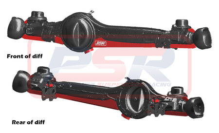 Toyota Landcruiser 80/105 Series Front Diff Brace System (Weld on)(No center Guard)
