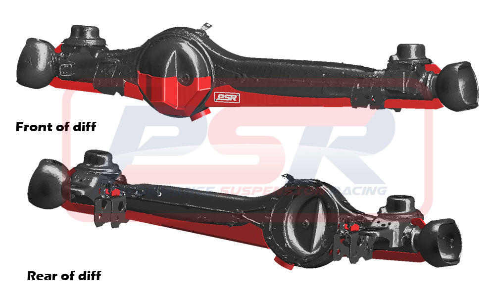 Toyota Landcruiser 80/105 Series Front Diff Brace and Center Guard Set (Complete weld on system)