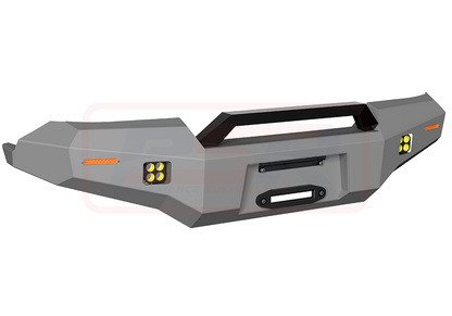 Toyota Landcruiser 80 Series Ambush Customer Painted Sheet Metal Hoop Bar, No Body Lift, Slimline Black Fairlead