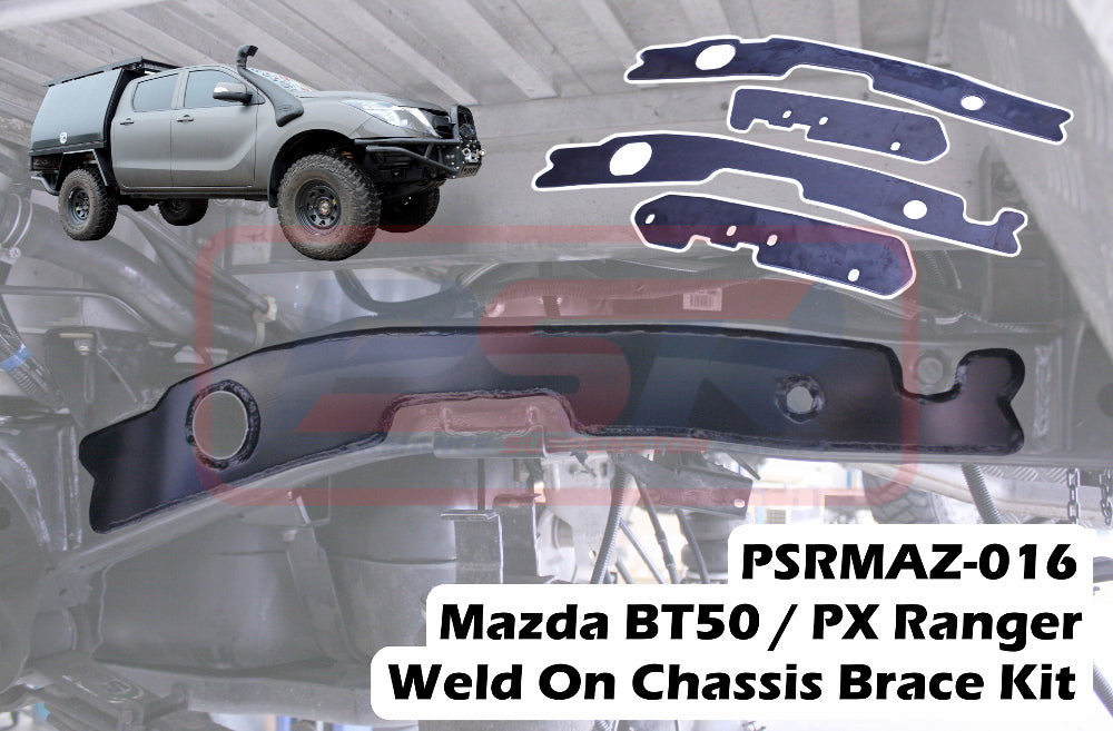 Mazda BT50 / PX Ranger Weld On Chassis Brace Kit (4 Plates)(Dual Cab)