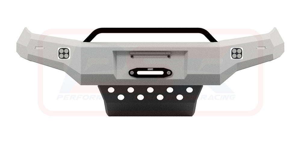 Mazda BT-50 TF 21-24 Ambush Customer Painted Low Single Hoop Bar, Pre-Runner Infill (2" Body Lift), Slimline Black Fairlead