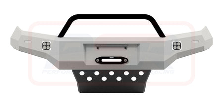 Mazda BT-50 TF 21-24 Ambush Customer Painted Single Hoop Bar, Pre-Runner Infill (2" Body Lift), Slimline Silver Fairlead