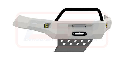 Mazda BT-50 TF 21-24 Ambush Customer Painted Single Hoop Bar, Pre-Runner Infill (1" Body Lift), Standard Silver Fairlead