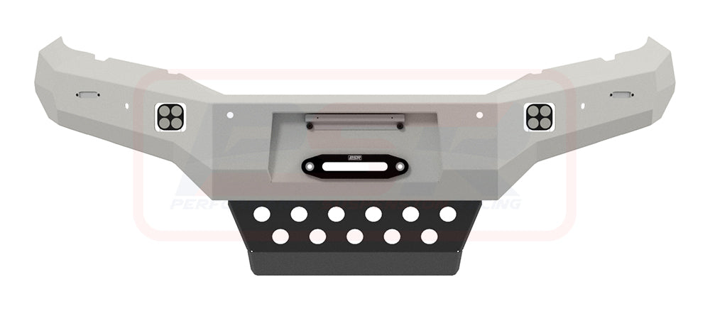 Mitsubishi MR Triton Ambush Satin Black Hoopless Bar, Pre-Runner Infill (1" Body Lift), Standard Black Fairlead