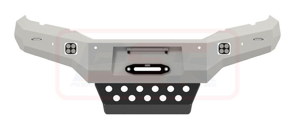 Mitsubishi MR Triton Ambush Satin Black Hoopless Bar, Pre-Runner Infill (1" Body Lift), Standard Black Fairlead