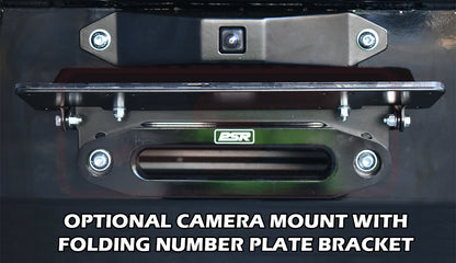 Mitsubishi MR Triton Ambush Customer Painted Sheet Metal Hoop Bar, Pre-Runner Infill (No Body Lift), Splash Guards, Slimline Black Fairlead, Sensors