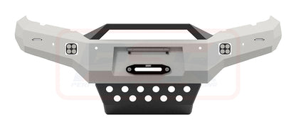 Mitsubishi MR Triton Ambush Satin Black Sheet Metal Hoop Bar, Pre-Runner Infill (2" Body Lift), Standard Silver Fairlead