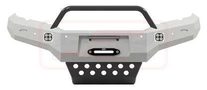 Mitsubishi MR Triton Ambush Customer Painted Single Hoop Bar, Pre-Runner Infill (1" Body Lift), Splash Guards, Standard Black Fairlead