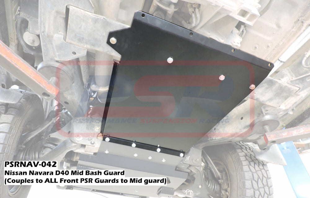Nissan Navara D40 Mid Bash Guard (Couples ALL PSR Front Guards to Rear guard)