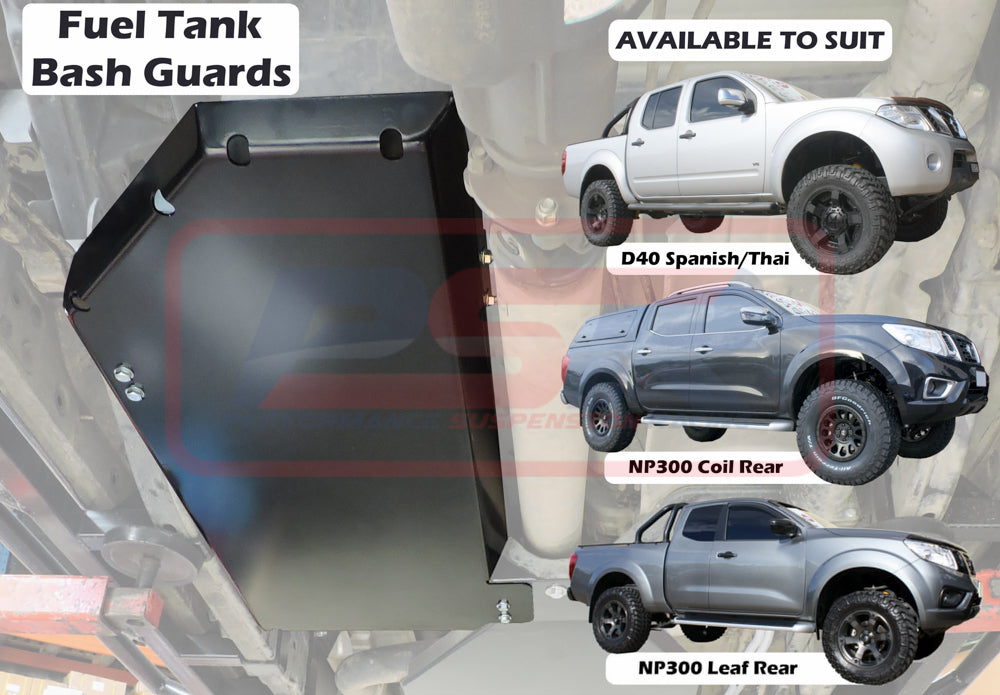 Nissan Navara D40 Fuel Tank Guard (Couples to Rear Guard)