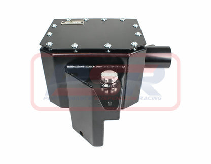 Nissan Navara NP300 4" Stainless Snorkel and Airbox (Powdercoated Finish) with Black Cap