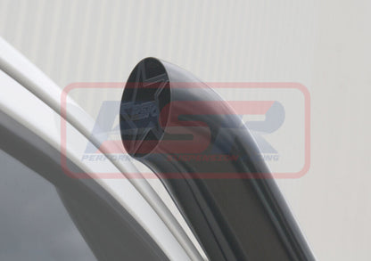 Nissan Navara NP300 4" Stainless Snorkel and Airbox (Powdercoated Finish) with Black Cap