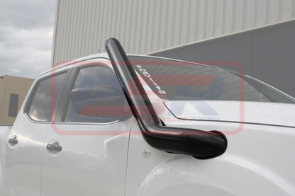 Nissan Navara NP300 4" Stainless Snorkel and Airbox (Powdercoated Finish) with Silver Cap