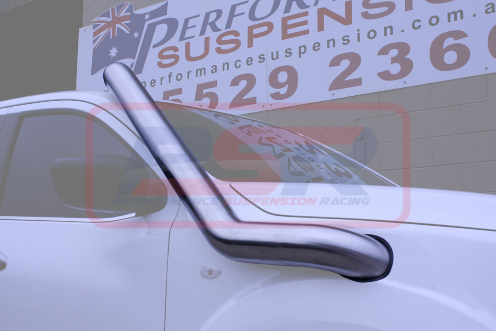 Nissan Navara NP300 4" Stainless Snorkel and Airbox (Satin Finish) with Silver Cap