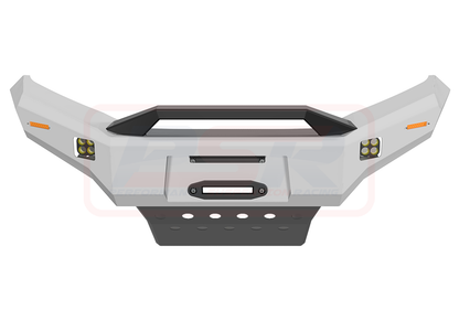 Nissan Navara NP300 Ambush Customer Painted Sheet Metal Hoop Bar, Pre-Runner infill (1" lift), Standard Black Fairlead