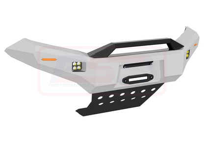 Nissan Navara NP300 Ambush Customer Painted Sheet Metal Hoop Bar, Pre-Runner infill (2" lift), Standard Black Fairlead