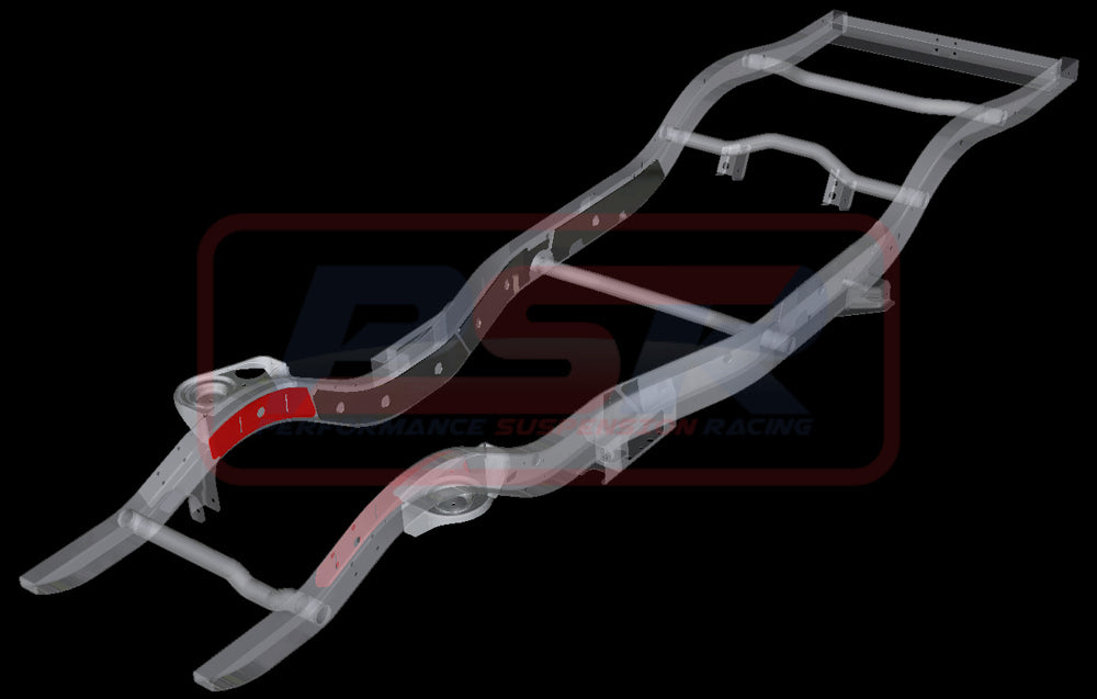 Nissan Patrol GQ-GU Chassis Side Weld On Engine Mount Plate (Chassis Plate Only of PSRPAT-086 kit)