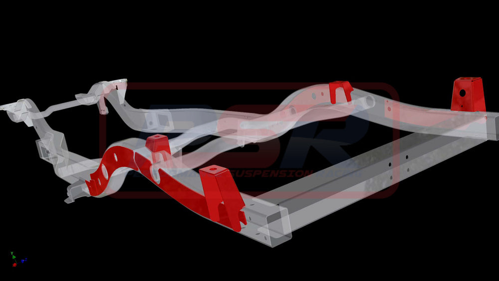 Nissan Patrol GQ-GU Wagon Dual Cab Chop Tray Mounts (Brace and mounts)