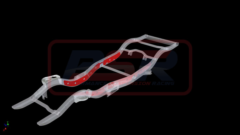 Nissan Patrol GQ-GU Chassis Bracing Wagon-Ute Internal only (Engine mount to rear upper arm mount)