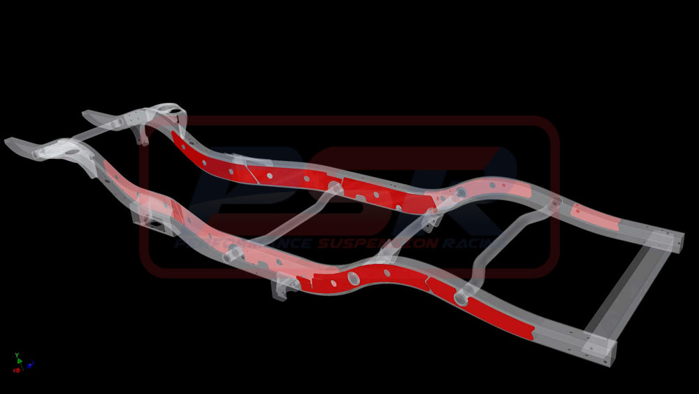 Nissan Patrol GQ-GU Chassis Bracing Wagon STD Arm Internal-External (Engine mount to tow bar)