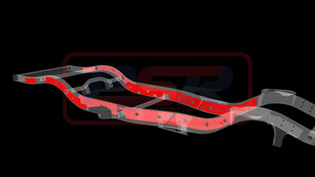 Nissan Patrol GQ-GU Chassis Bracing Wagon Long Arm Internal-External (Engine mount to tow bar)
