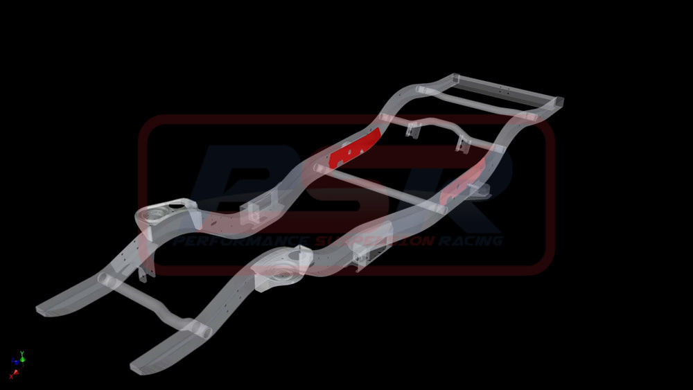Nissan Patrol GQ-GU Chassis Bracing Rear Internal (Rear lower control arm only)